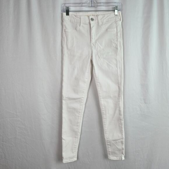 American Eagle Jegging Women's 4 White Next Level Stretch Hi-Rise - Picture 1 of 16
